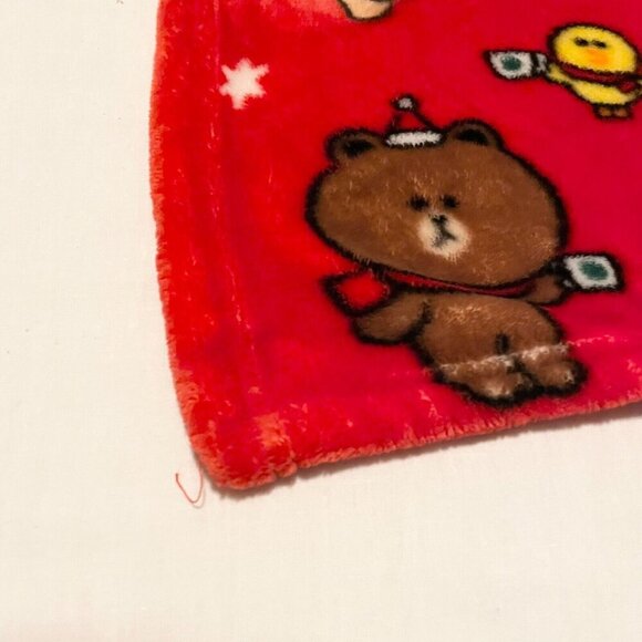 Starbucks Line Friends Brown Limited Edition Holiday Blanket 40 x 26 Inch - Picture 8 of 16